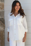 Alina white shirt long sleeve