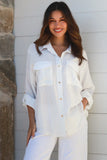 Alina white shirt long sleeve