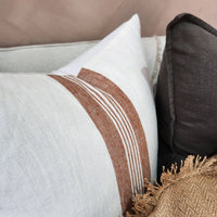 Rust French Linen Cushion