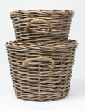 Round Lupa Cane Basket