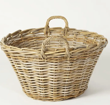 Oval Laundry Cane Basket