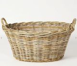 Oval Laundry Cane Basket