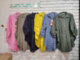 Italian Linen Rolled Sleeve shirt