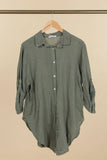 Italian Linen Rolled Sleeve shirt