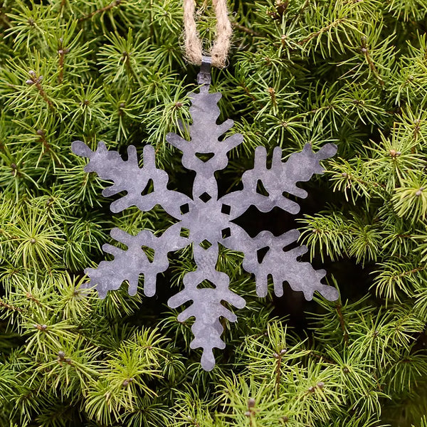 Tin Snowflake Decoration