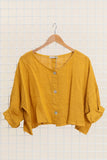 Linen Button up 3/4 sleeve