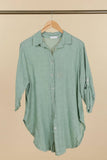 Italian Linen Rolled Sleeve shirt