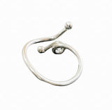 “Miso” silver plated ring