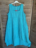 Italian Linen Sleeveless striped dress