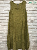 Italian Linen Sleeveless striped dress