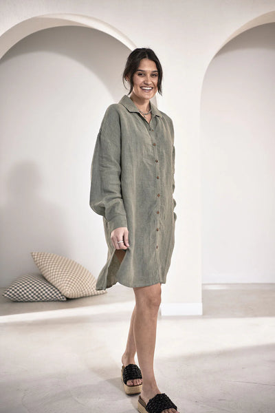 Pistachio Shift Dress by Eadie Lifestyle