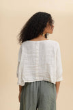 Linen Button up 3/4 sleeve
