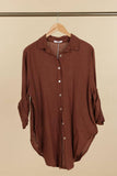 Italian Linen Rolled Sleeve shirt