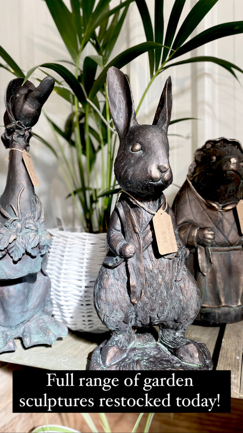 Peter Rabbit Large Resin Statue | Home Garden Ornament Beatrix Potter Decor