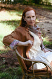 Jenna Tan Linen Jacket by Lazy Bones