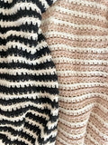 Orla Jumper - Black and Cream Striped